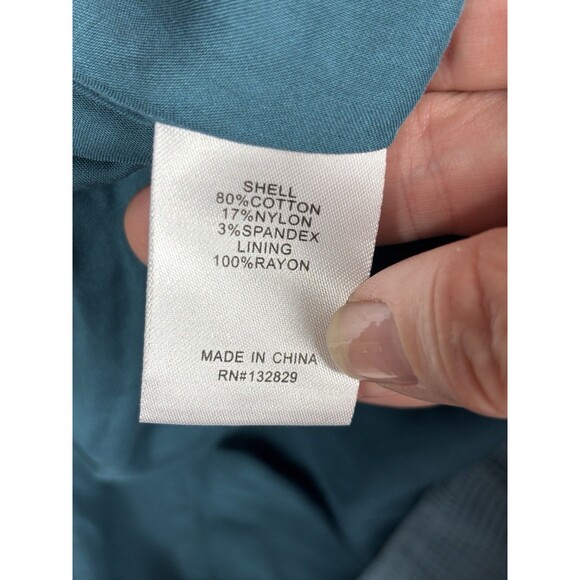 Tularosa Nanette Cut Out Dress Dusty Blue Small Cotton Blend Lined Maxi Plunge - Picture 5 of 11